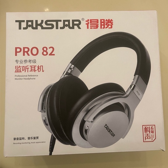 TAKSTAR PRO 82 Professional Studio Dynamic Monitor Headset BLACK - Picture 1 of 5